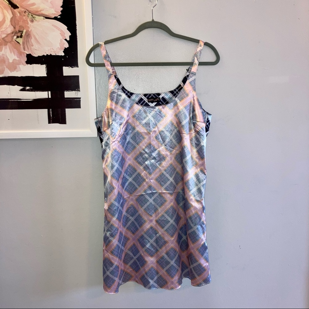 Hot Lava Plaid Reverse Errands Dress M